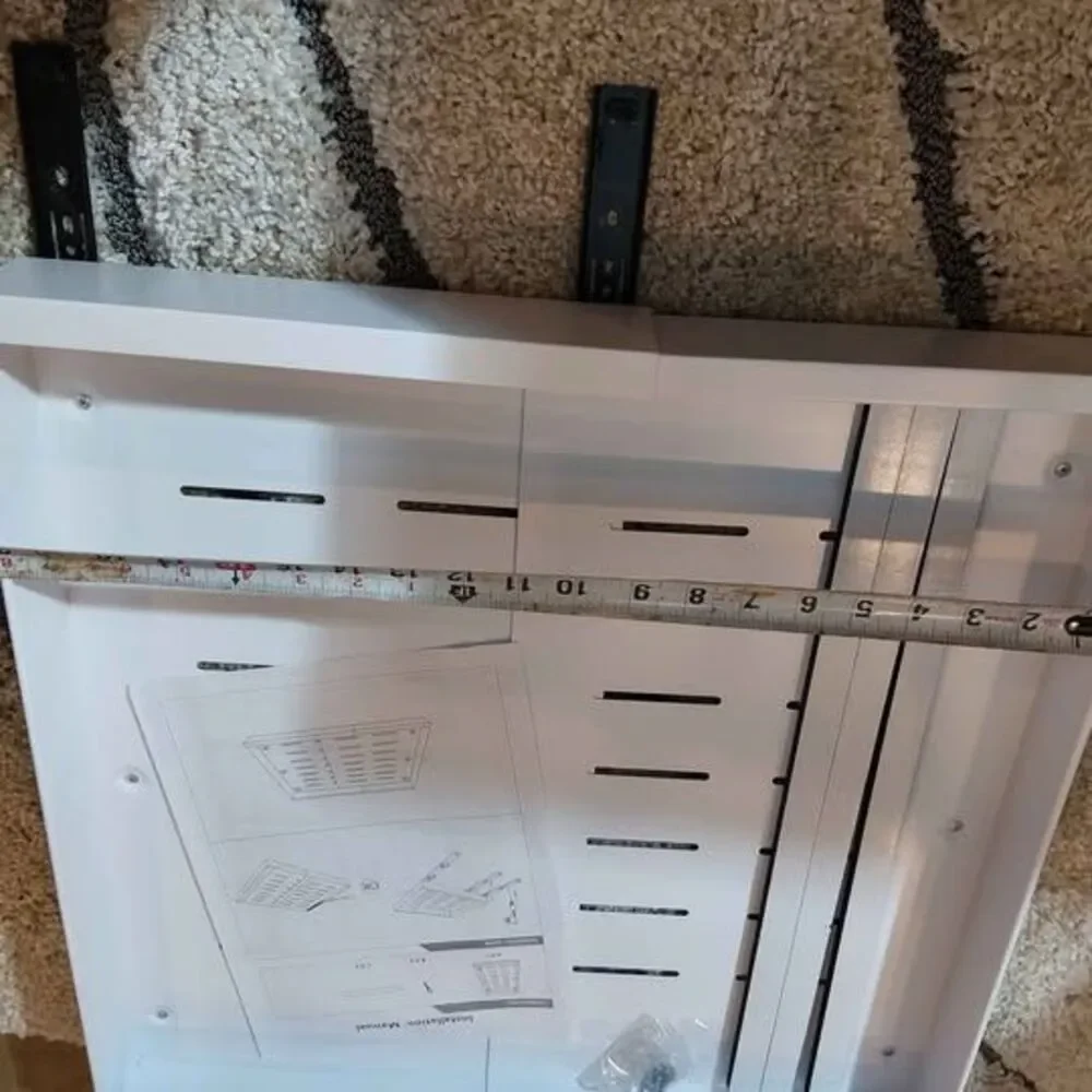 2 pack pull-out cabinet organizer expandable drawer white metal 21